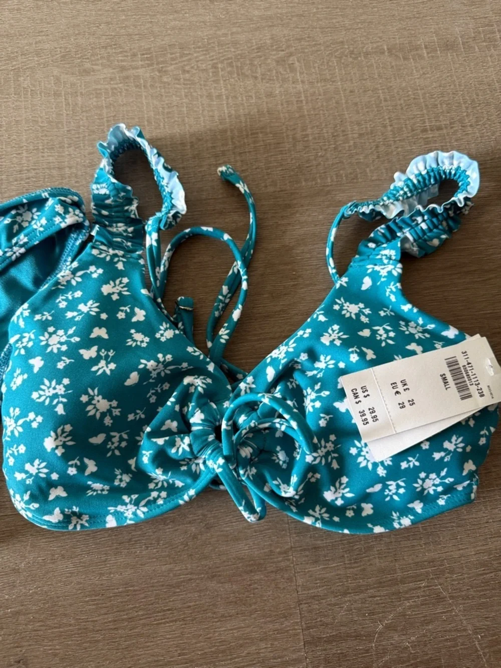 Hollister NWT  Floral Bikini Set - Teal/Blue Brand New With Tags! 🏷️